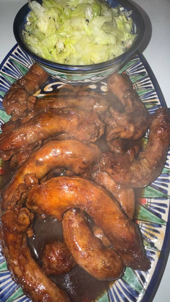 Куриные шейки в терияки. смотреть онлайн