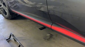 Установка порогов на Changan CS55 + / Changan UNI-S