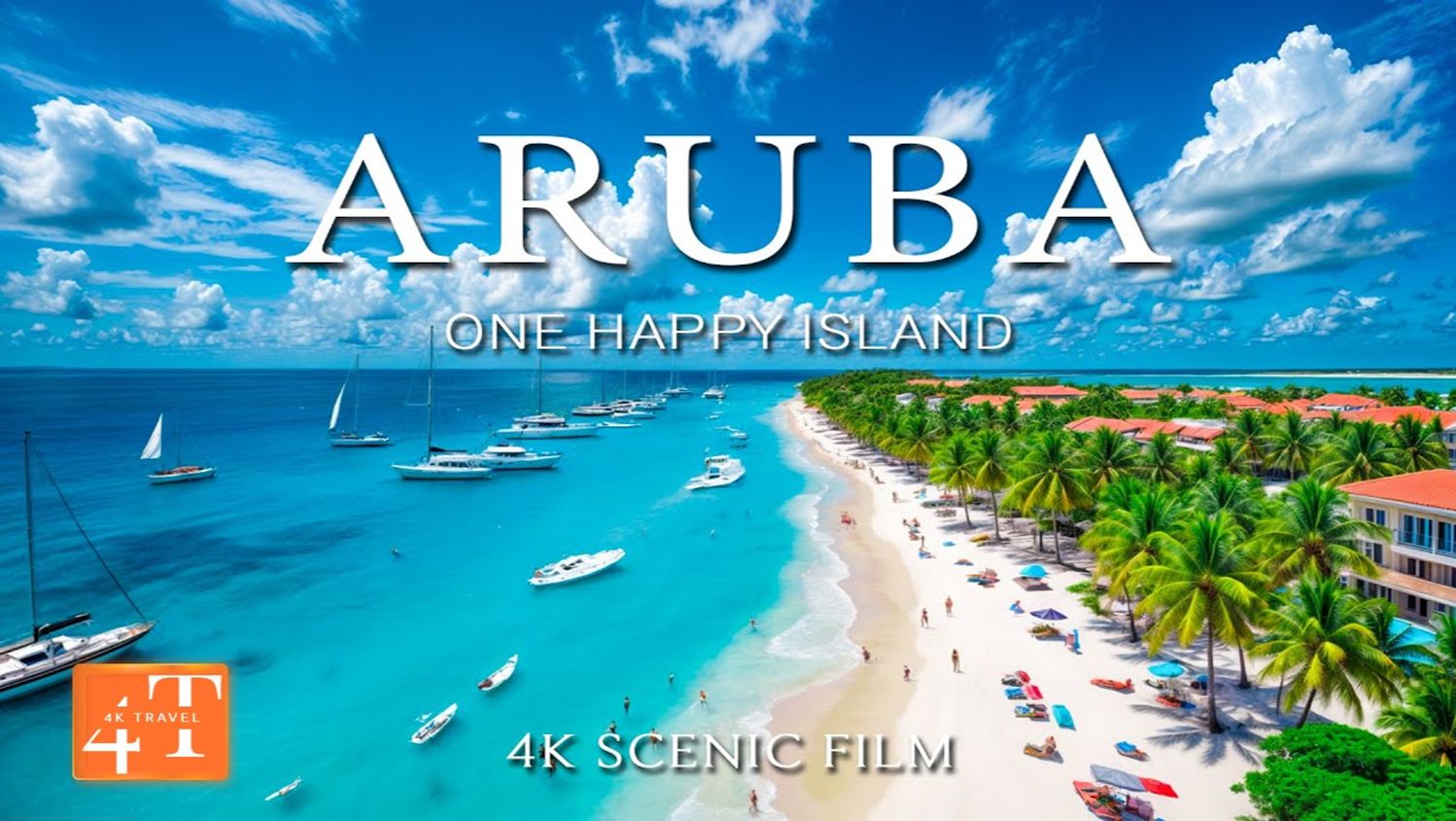 Аруба 🏝️ Карибский рай с высоты птичьего полета смотреть онлайн