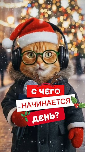 А с чего начинается ваш день?