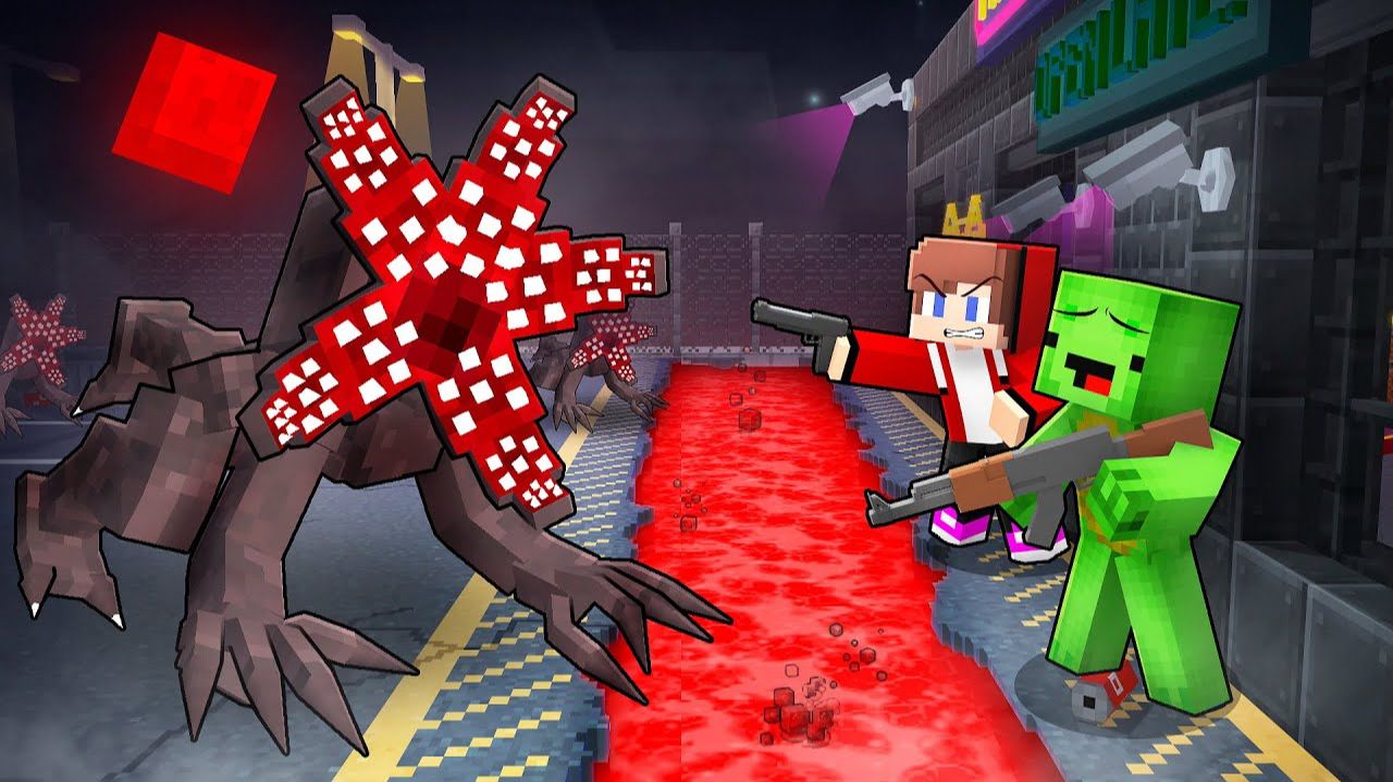 СТРАННЫЕ ВЕЩИ ПРОТИВ Дома охраны - Майнкрафт Анимация смотреть онлайн