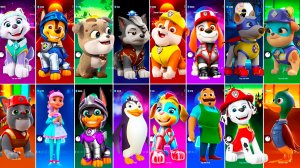 Мультики для Детей Щенячий Патруль Tiles Hop - ЭВЕРЕСТ, ГОНЩИК, КРЕПЫШ, АПОЛЛО