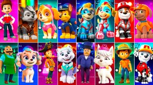 Мультики для Детей Щенячий Патруль Tiles Hop - РАЙДЕР, СКАЙ, ГОНЩИК, ЗУМА