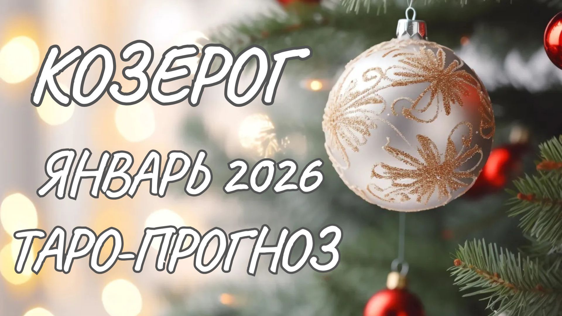 Козерог ♑ Таро прогноз на январь 2026 года смотреть онлайн