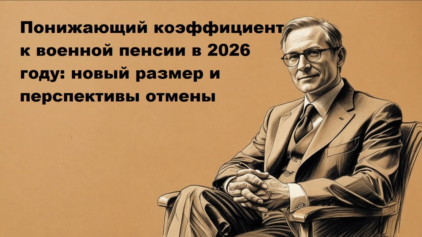 Понижающий коэффициент к военной пенсии в 2026 году: новый размер и перспективы отмены смотреть онлайн
