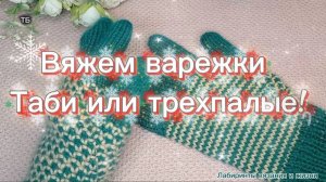 18-12-2025 Варежки Таби/вяжем спицами!💥