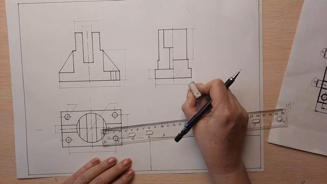 Инженерная графика Графическая работа №6 Часть 2 смотреть онлайн