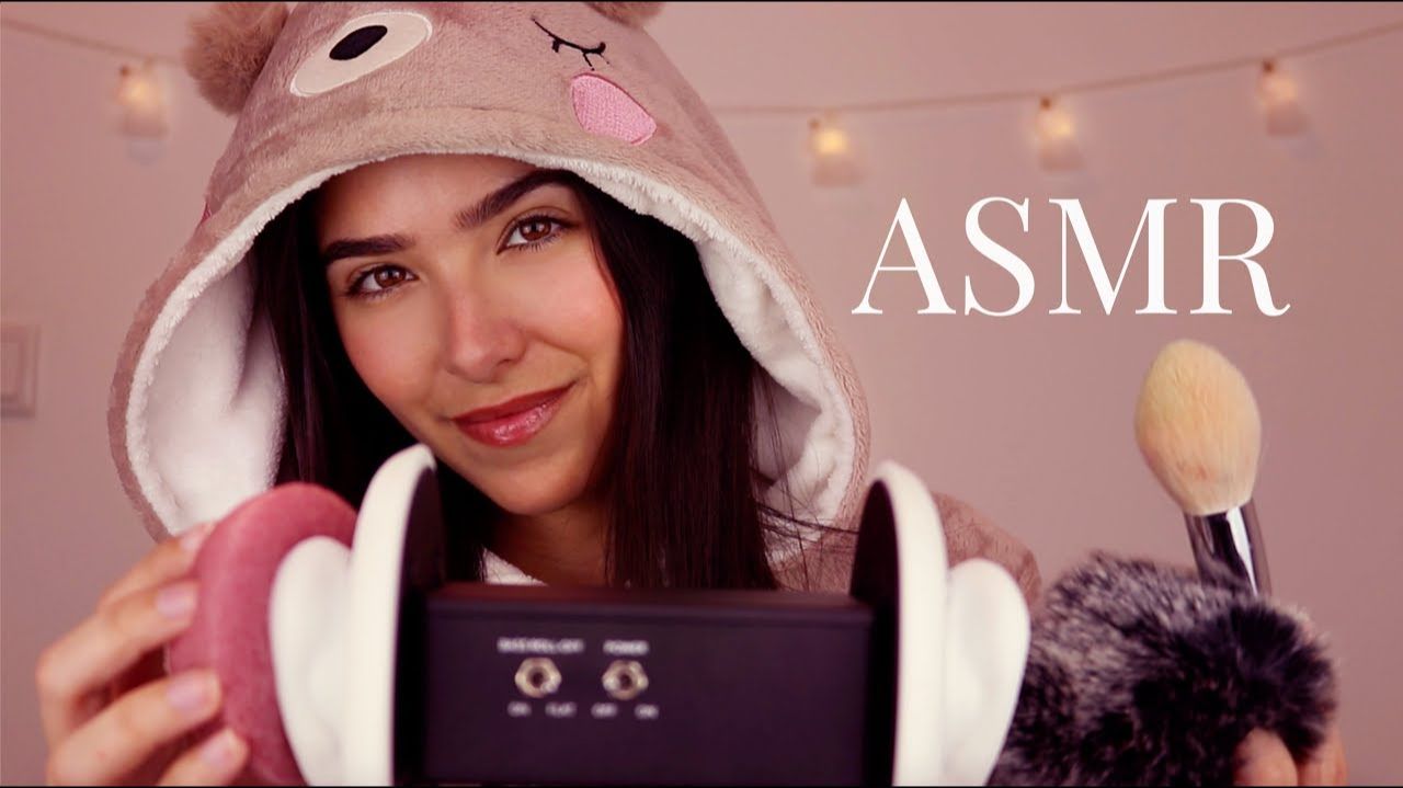 ASMR Brain Melting: 3DIO tingles (Konjac sponge, Ear massage, Ear tapping, Oil, Fluffy ears..) смотреть онлайн