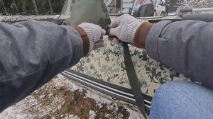 Установка носового тента на лодку ПВХ. Инструкция