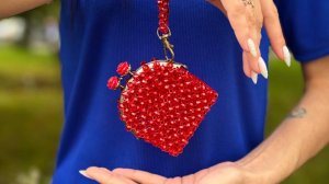 Мк сумка-кошелек из бусин часть 1. Mck bead purse bag. Part 1