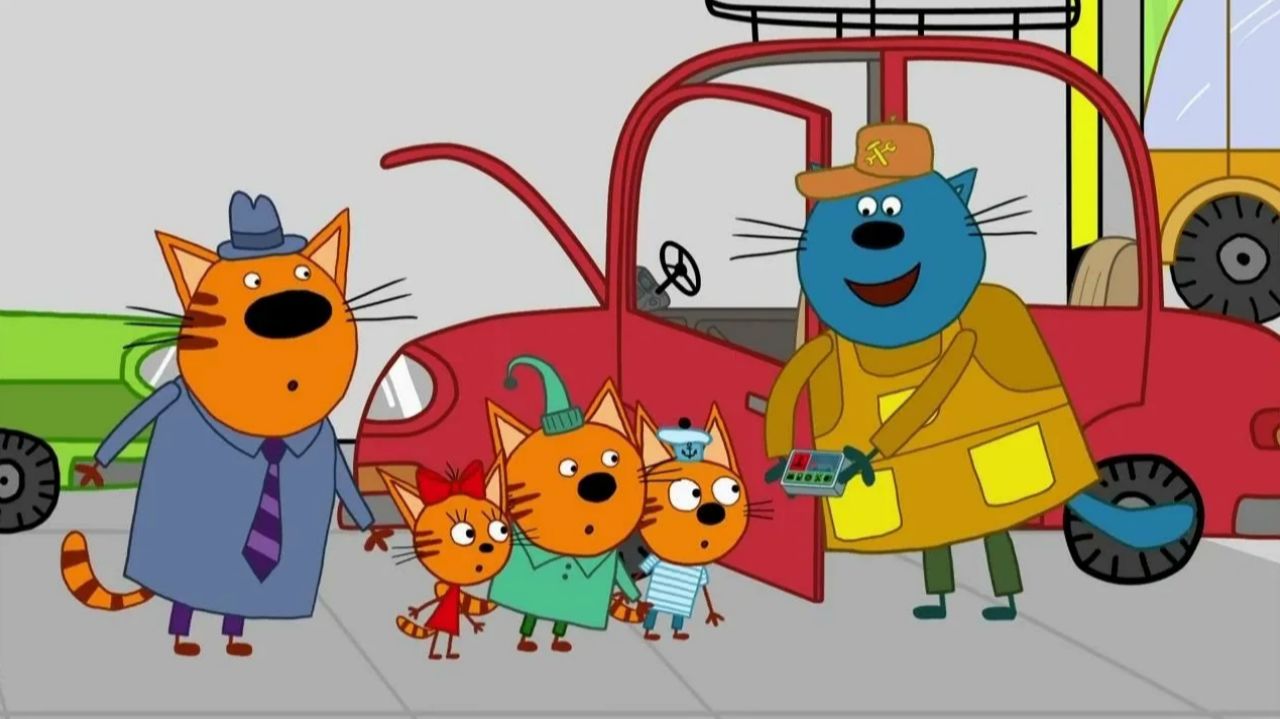 Три Кота | Собираем Машинки Вместе с Героями Мультика Три Кота | Три Кота Смотреть