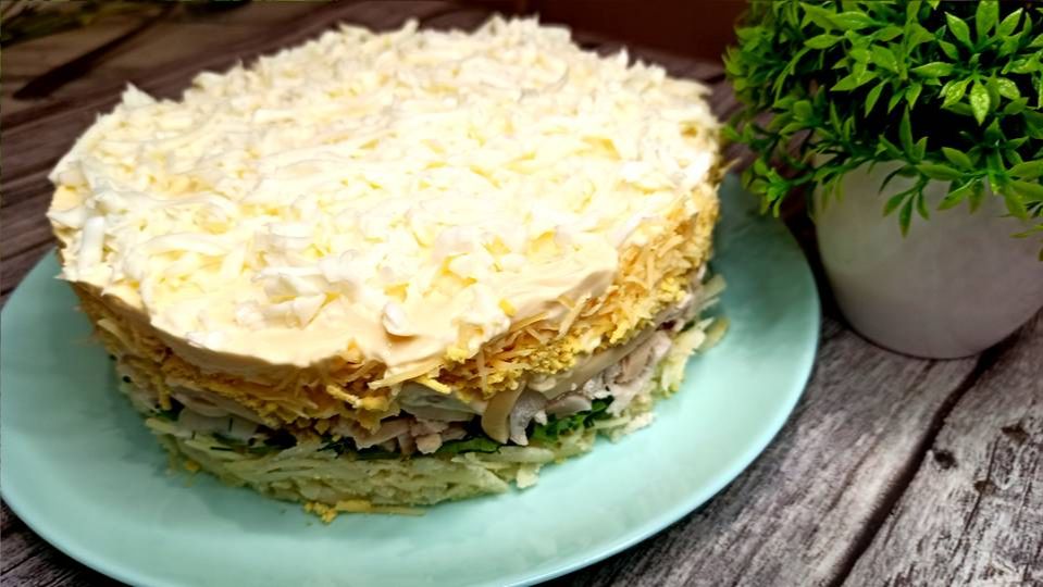 Вкусный Салат с курицей на Новый Год и не только! Приготовьте и удивите Гостей!