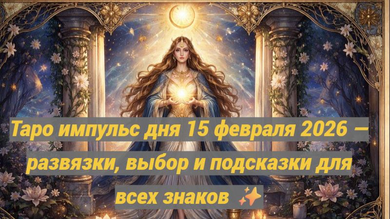 Таро импульс дня 15 февраля 2026 — развязки, выбор и подсказки для всех знаков ✨