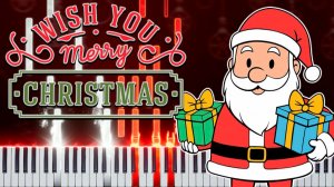 We Wish You A Merry Christmas (Новогодняя песня) 【 КАВЕР НА ПИАНИНО 】