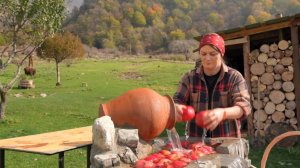 Приготовление гранатового сока Азербайджанская Кухня Деревенская Кухня  Рецепты