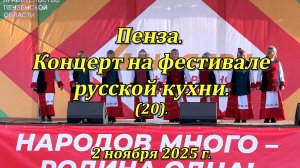 Пенза. Концерт на фестивале русской кухни. (20). 02.11.2025