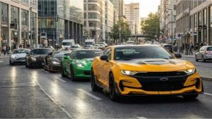 Трансформеры Автобот Бамблби Хотрода Дрифт Шестеренчатый Человек Автомобиль Фигурки роботов