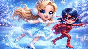 Эльза стала фигуристкой! Леди Баг поможет ! Куклы ЛОЛ ОМГ !