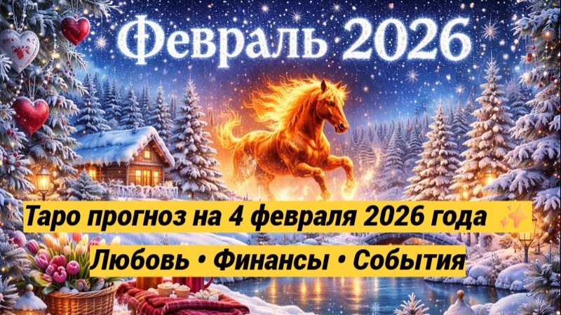 Таро прогноз на 4 февраля 2026 года ✨ Любовь • Финансы • События