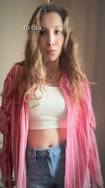 Рубашка в полоску 🤍 арт WB: #445050396