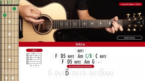Losing My Religion Guitar Cover R.E.M. Guitar Lesson урок разбор