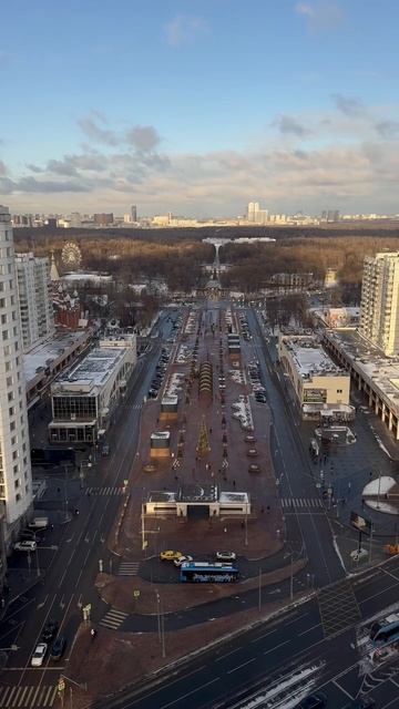 Заснеженный вид с 25 этажа на Сокольническую площадь. Ресторан Гонконг поставщик прекрасных видов!