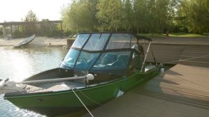 3 варианта ходового тента для лодки от минитоп до полностью закрытой лодки Aluma Storm