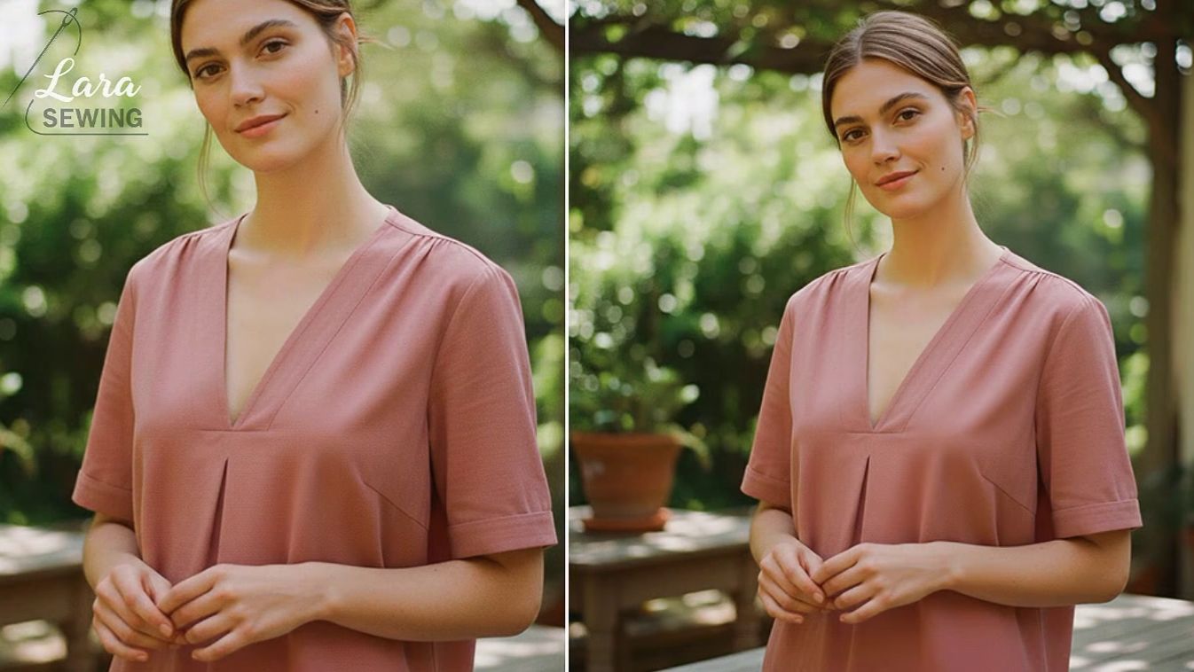 От новичка до мастера:Хитрость V-воротника!Секрет нерастягивающего угла. смотреть онлайн