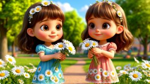 Мультик  ромашковый парк для детей и малышей.