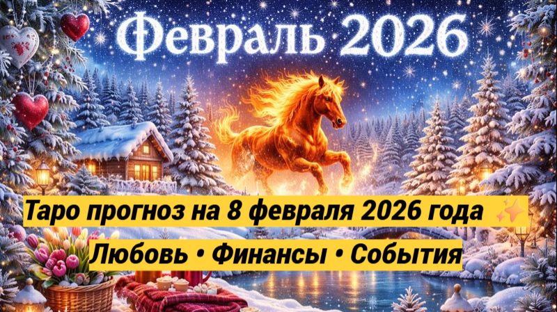 Таро прогноз на 8 февраля 2026 года ✨ Любовь • Финансы • События