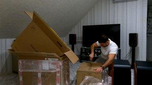 Распаковка акустической системы Swan M500