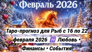 Таро-прогноз для Рыб с 16 по 22 февраля 2026 ♓ Любовь • Финансы • События