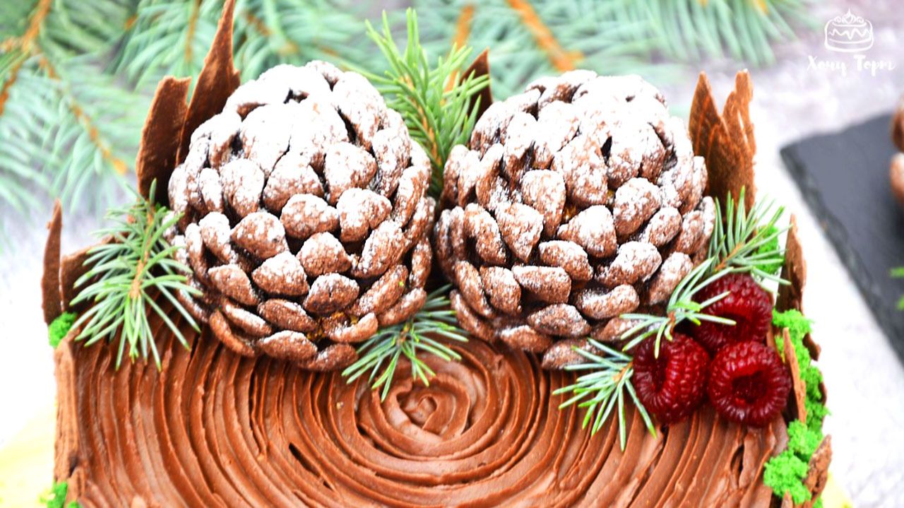 🎄 НОВОГОДНИЕ ШИШКИ за 15 минут! 🎅 Простой десерт на Рождество и Новый Год 2026 🎄 смотреть онлайн
