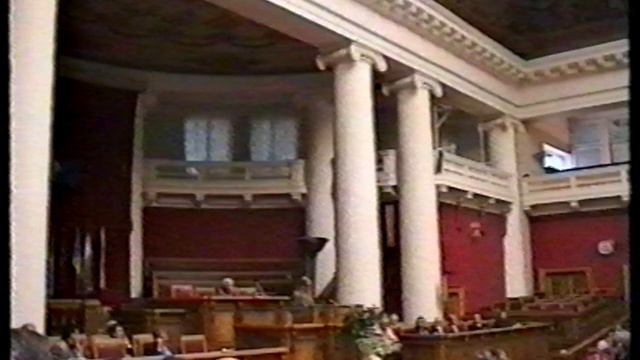 10 съезд РГО Сергей Борисович Лавров. Академик РАН, и.о. президента РГО Таврический дворец 1995 г..