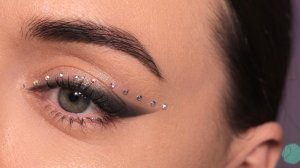 Праздничный МАКИЯЖ со стразами | просто, быстро, красиво!