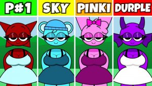 ЛЮДИ🎭: ВСЕ — ЭТО SKY VS PINKI🌸 VS DURPLE💜💥 КТО ВЫИГРАЕТ БИТВУ?🤯🏆