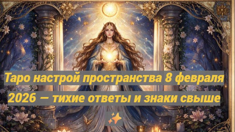 Таро настрой пространства 8 февраля 2026 — тихие ответы и знаки свыше ✨