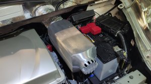Установка дизельного фена в Nissan leaf