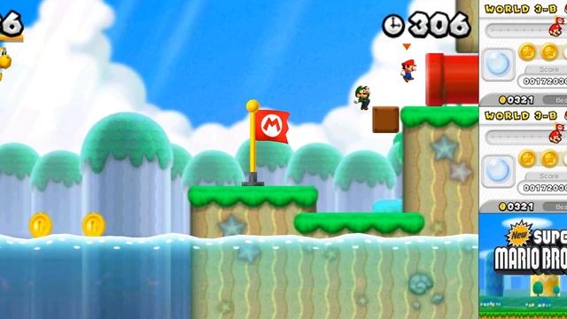 New Super Mario Bros. 2 [3DS] 2 player Co-op  - Часть 1 из 2
