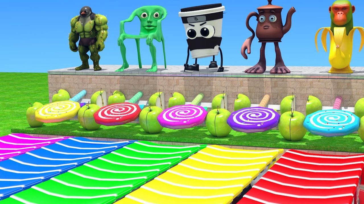 Мультики для детей. Яркие Итальянские мемы, веселая игра. Мультфильмы для малышей смотреть онлайн