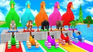 (Обучающее видео) Учите цвета с игрушками для детей