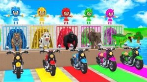 (Обучающее видео) Учите цвета с игрушками для детей