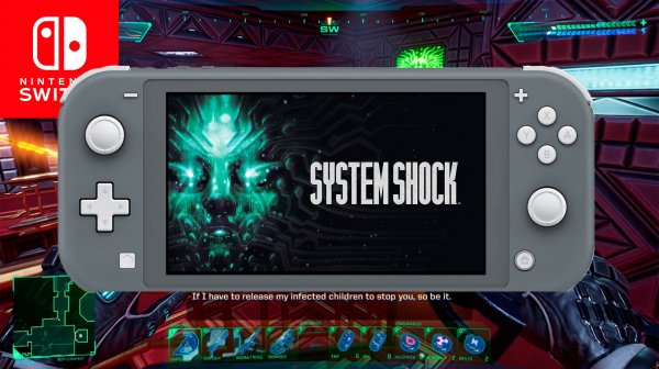System Shock Nintendo Switch Lite Gameplay