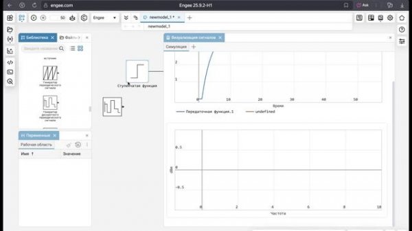 ENGEE - моделирование системы и частотные характеристики