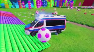 МУЛЬТИКИ ПРО МАШИНКИ: полицейская машина в городской поездке.