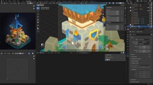 3д вышка в блендере 7