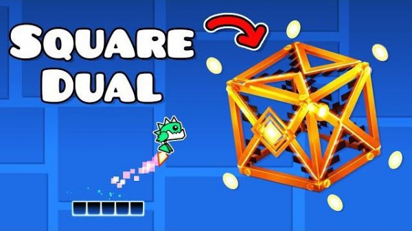 Square Dual | Geometry dash 2.2. Квадратная двойная панель | Geometry dash 2.2