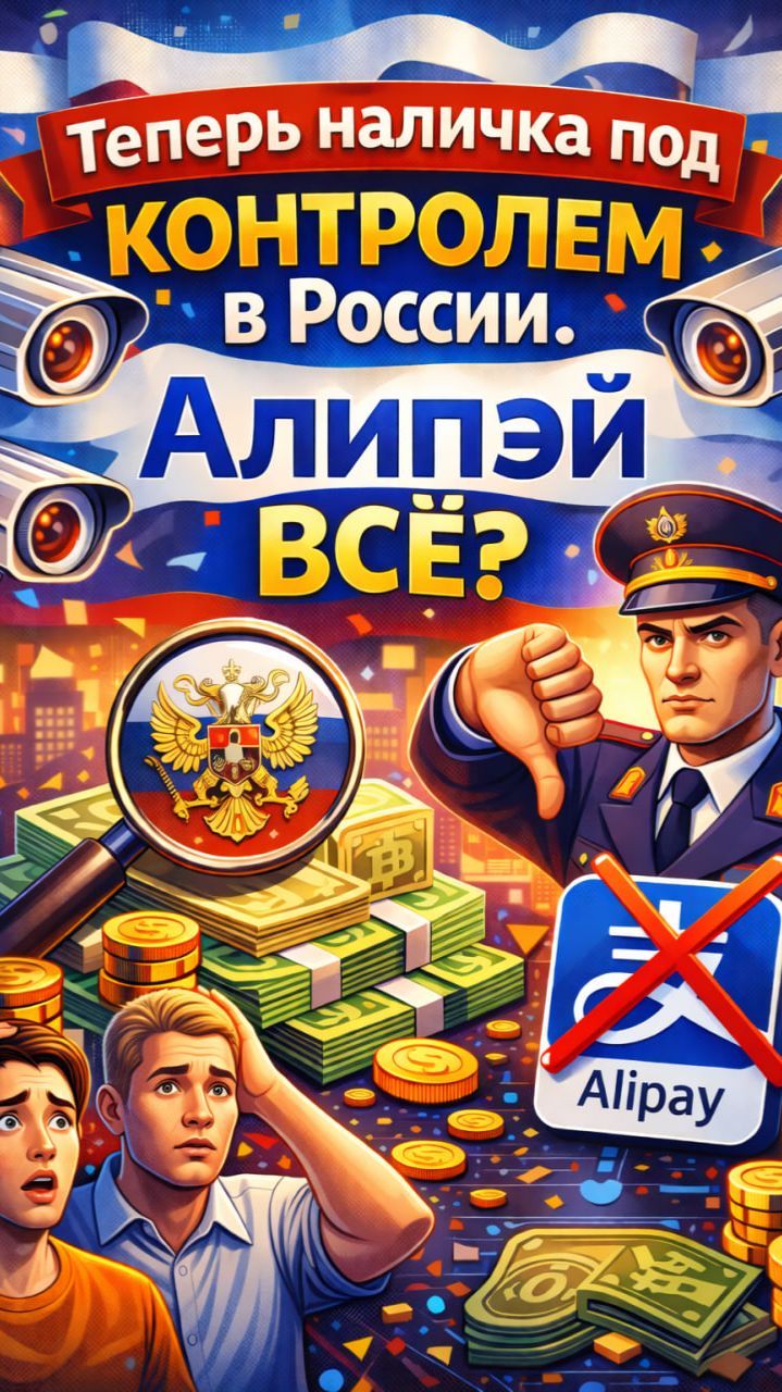 ⚠️ Теперь наличка под контролем в России. Алипей ВСË? #alipay #наличка #юани смотреть онлайн