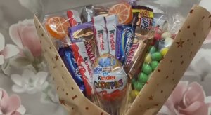Букет из сладостей своими руками в подарок