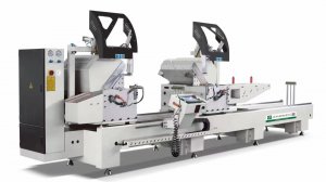 Двухголовая сервоприводная ЧПУ пила для резки алюминия  DS550X5000W